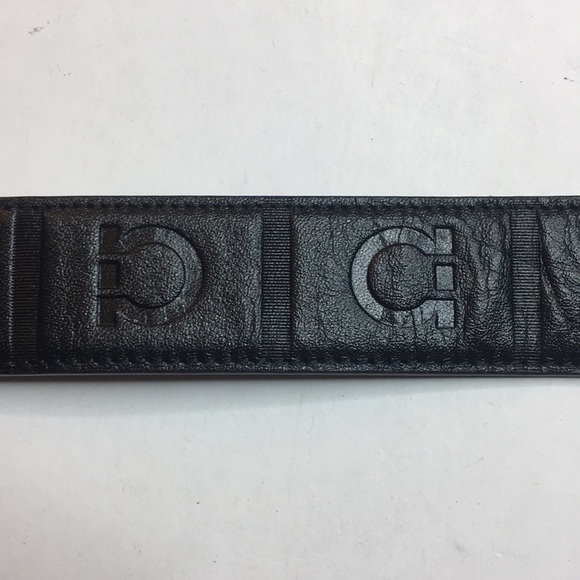 Salvatore Ferragamo Mens Belt pebbled Leather 32in - Picture 4 of 7